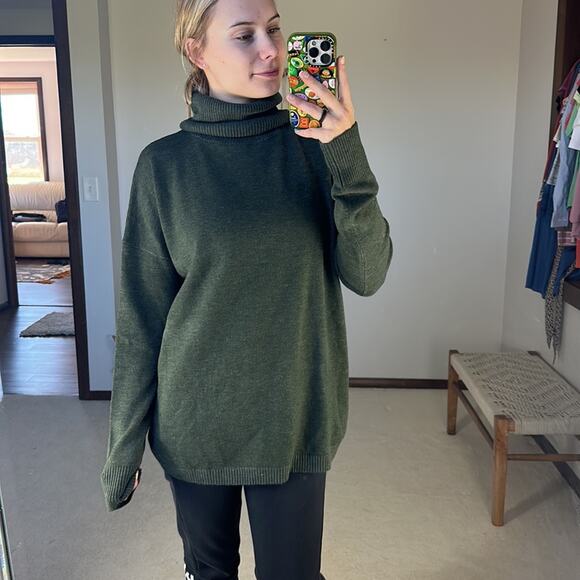 French Connection: Green Turtleneck Sweater
